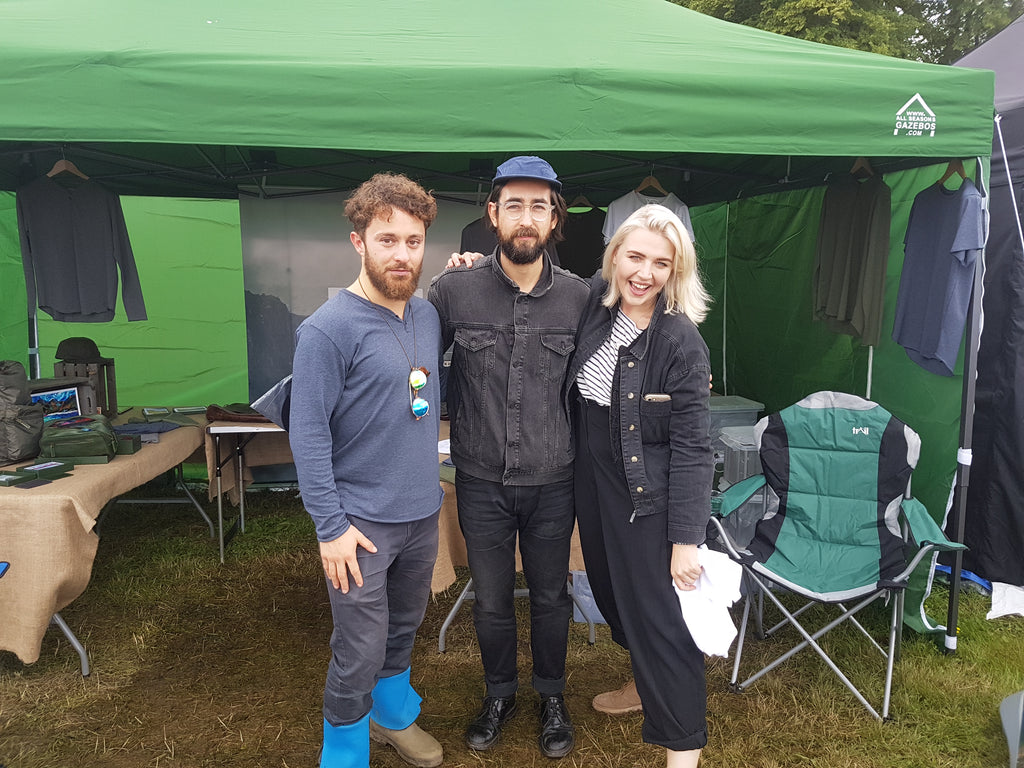 Slow Club visiting the Fidir stall at Belladrum