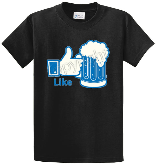 Like Beer Printed Tee Shirt