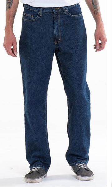 Full Blue Mens Relaxed Fit Dark Wash Jeans Sizes 32 To 72 Big And Tall Mart