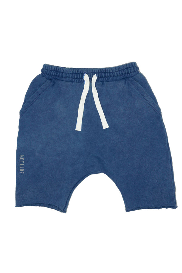 NAVY TRACK SHORT