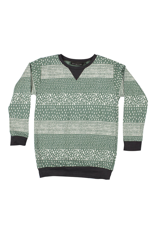 4 Mix Stripes Sweater Emerald - Nutritionisyou