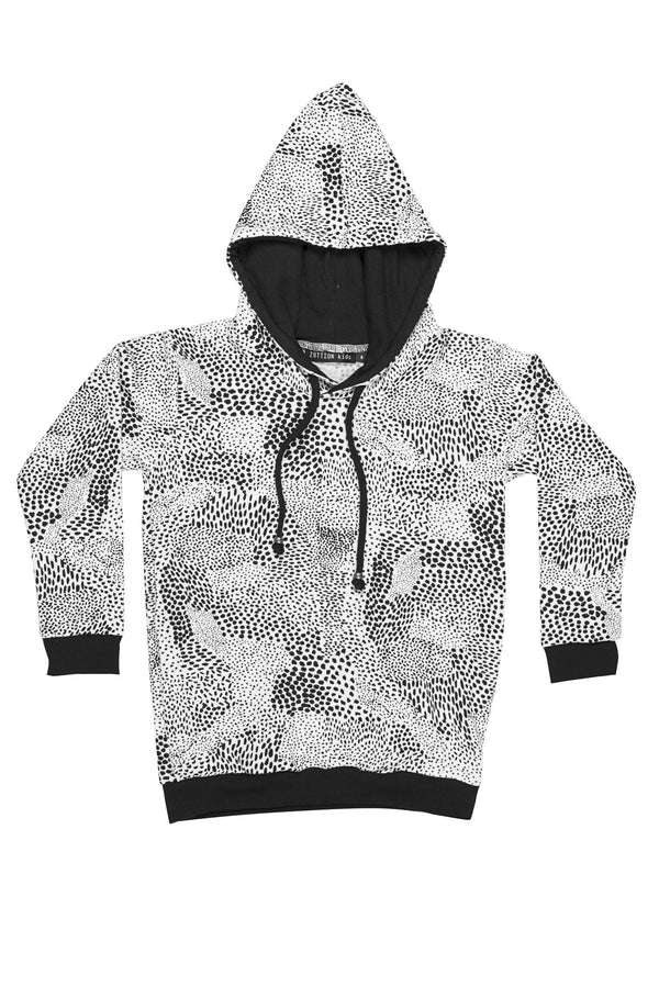 Abstract Sweater Hoodie White/Black - Nutritionisyou