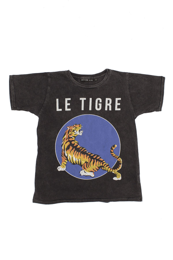 Le Tigre Short Sleeve Tee Charcoal - Nutritionisyou