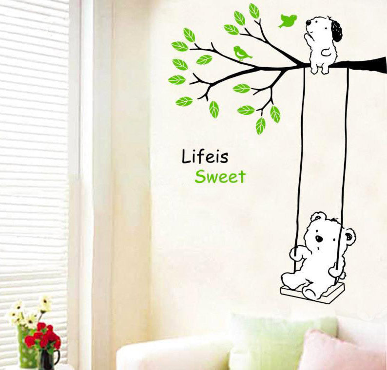 teddy wall stickers