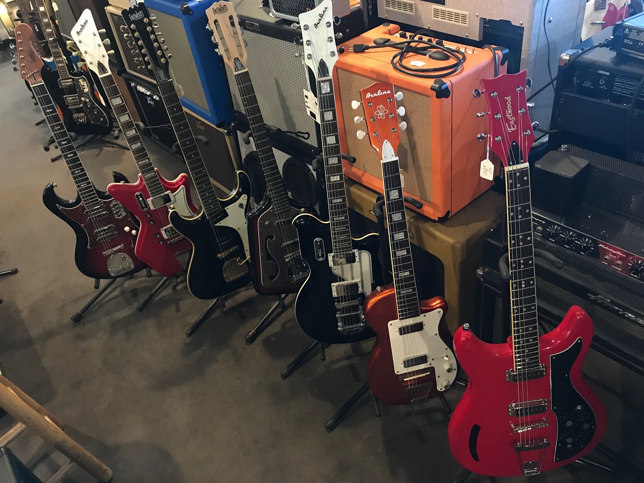 Eastwood guitars at South Austin Music
