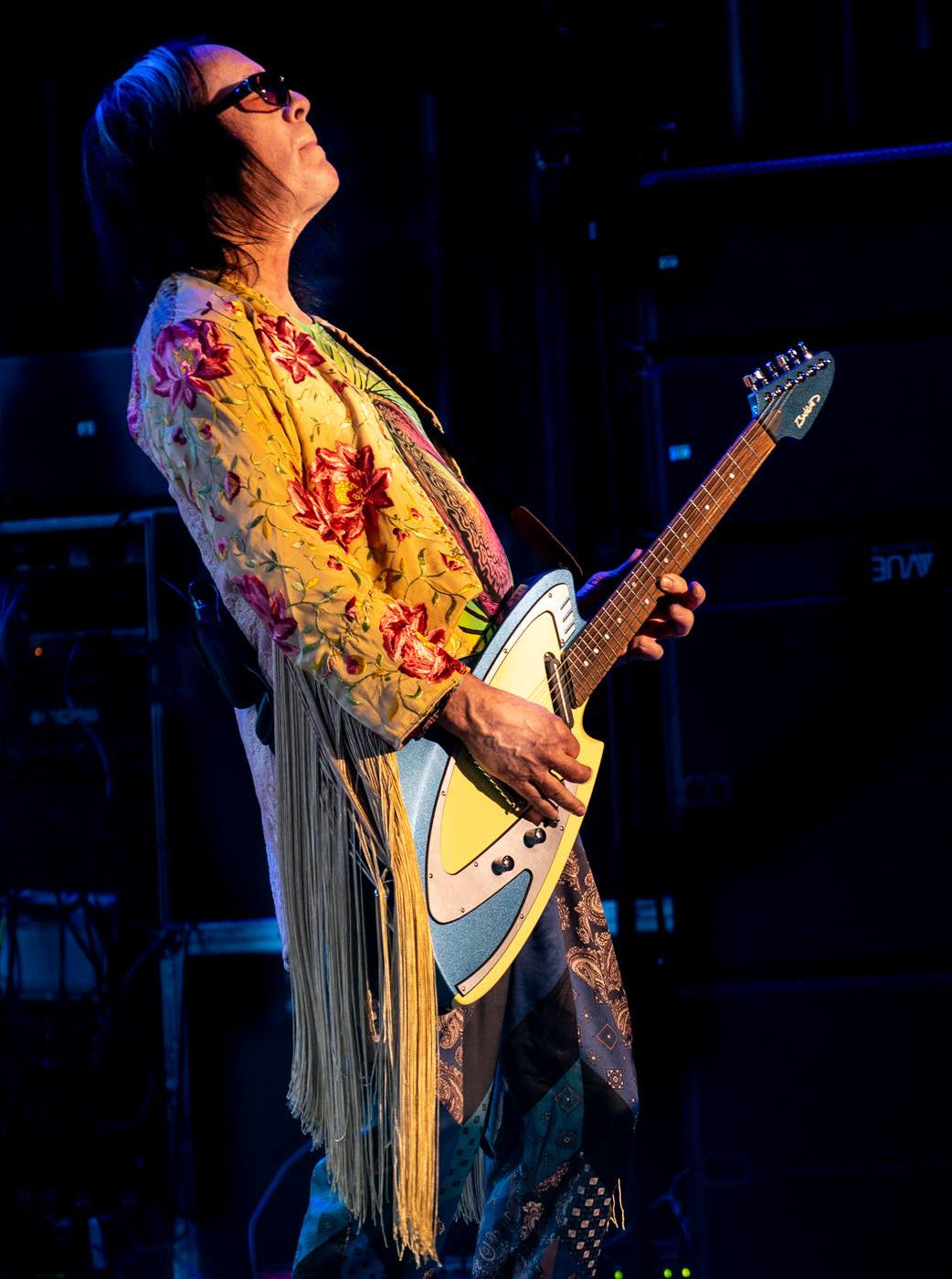 Todd Rundgren Utopia tour with Backlund Guitar