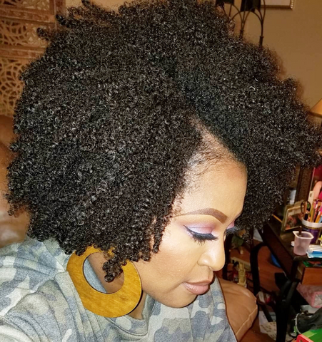 @kinkedandcoiled Wash & go w/ ease leave-in conditioner, more moisture cream, twirly hair gel & herbal oil from Bask & Bloom Essentials