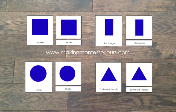 Montessori Geometric Cabinet 3 Part Cards – Making Montessori Ours
