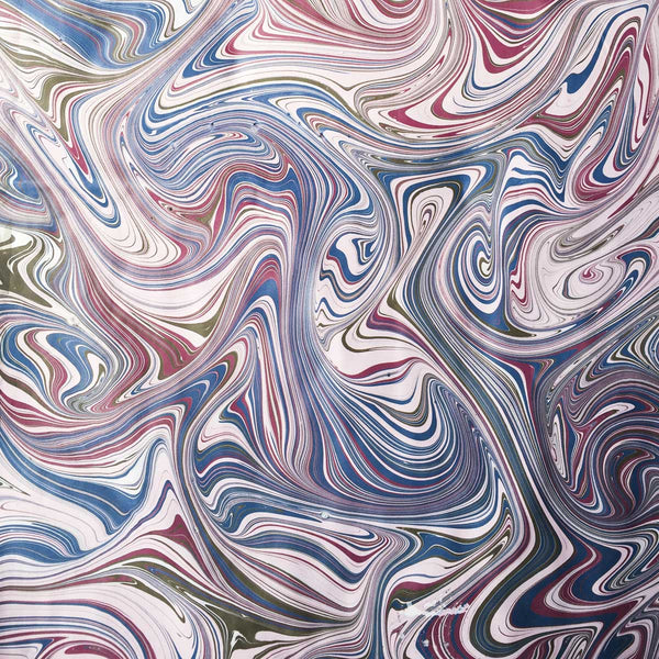 Abstract Swirl marbled paper