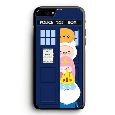 adventurre time character escape from dr who tardis iPhone 7 Plus Case | yukitacase.com