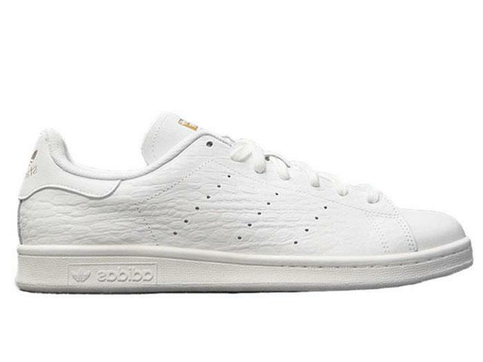 stan smith white croc