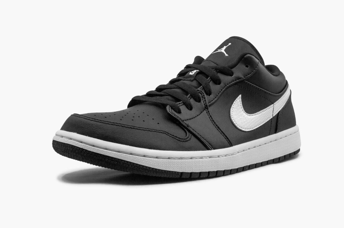 women's jordan 1 low black and white