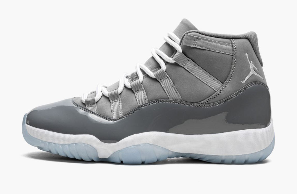 jordan 11 gray and white