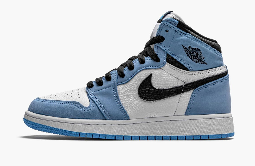 baby blue and dark blue jordan 1