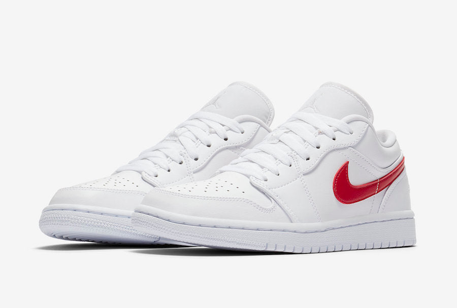 Jordan 1 Low White Varsity Red Women's 