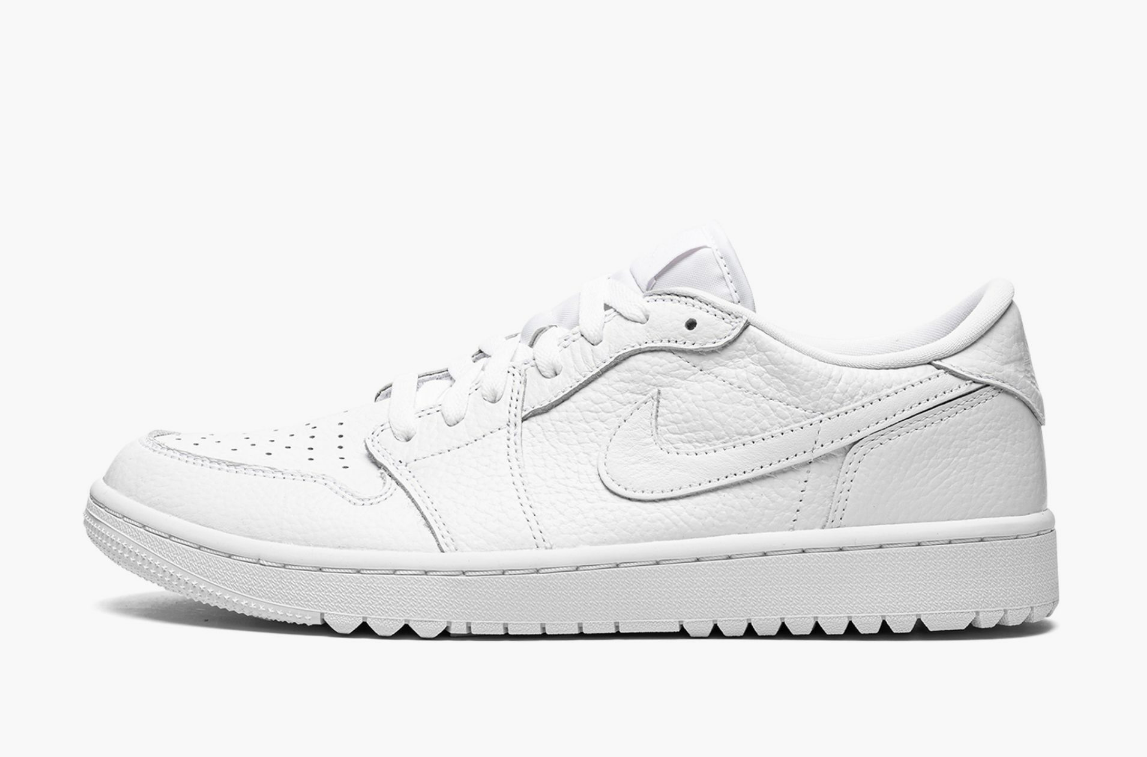 air jordan 1 low triple white mens