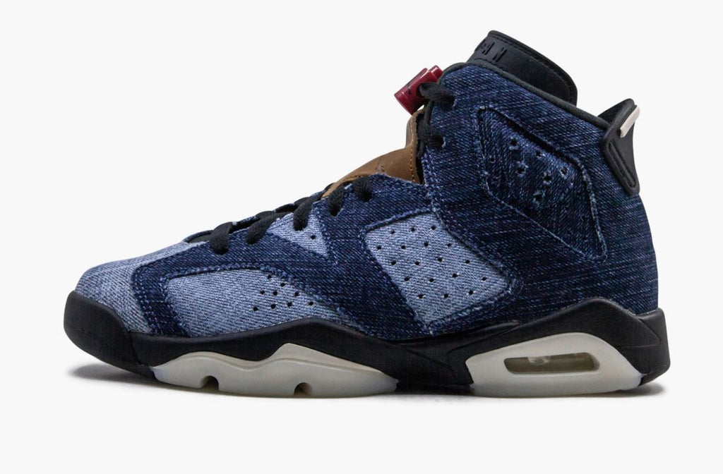 air jordan men's 6 retro washed denim