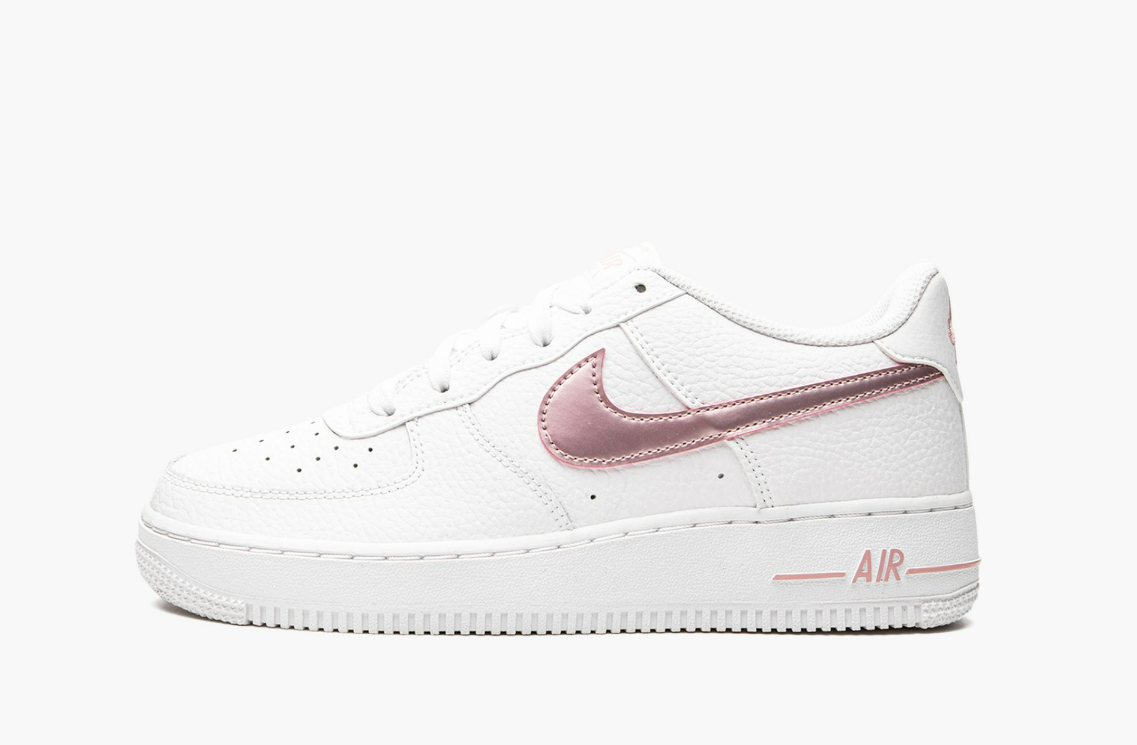 white with pink tick air force 1