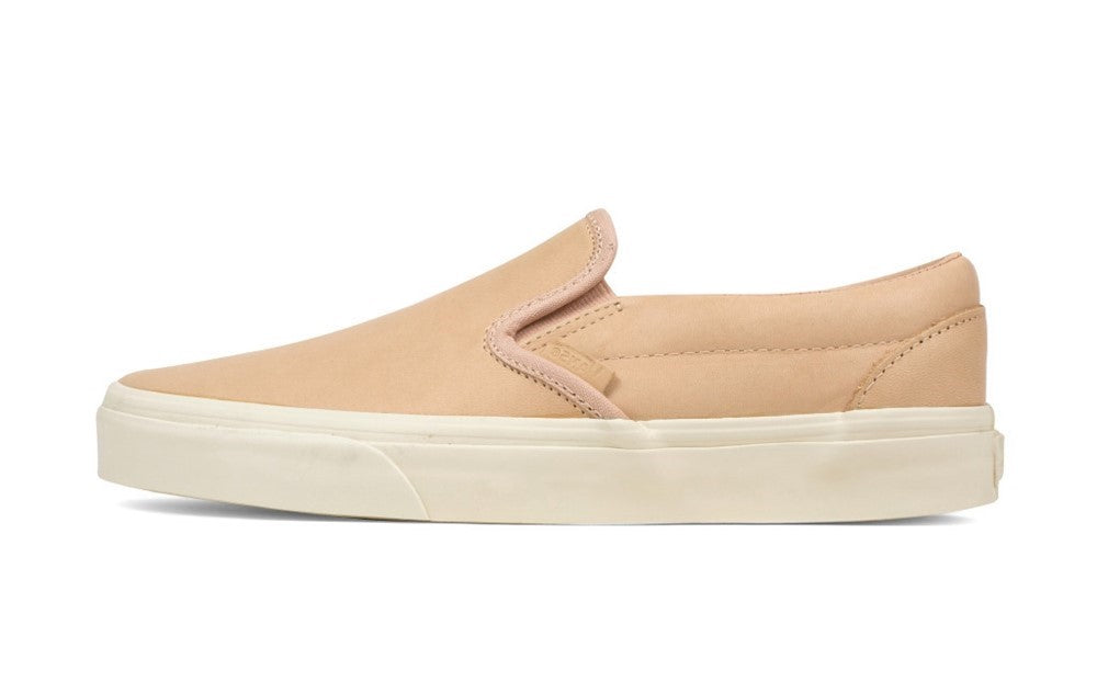 vans veggie tan leather slip on