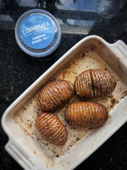 Hasselback potatoes with Connemara Seaweed Salt