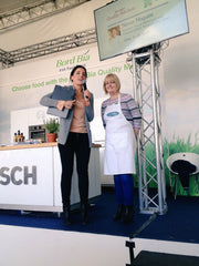 Marjorie speaking with Ella McSweeney on the Bord Bia Main Stage