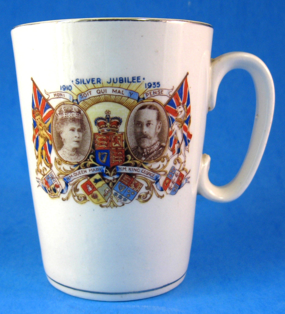 Vintage Silver Jubilee MUG King George V Queen Mary 1910-35 Royal Memorabilia V1 