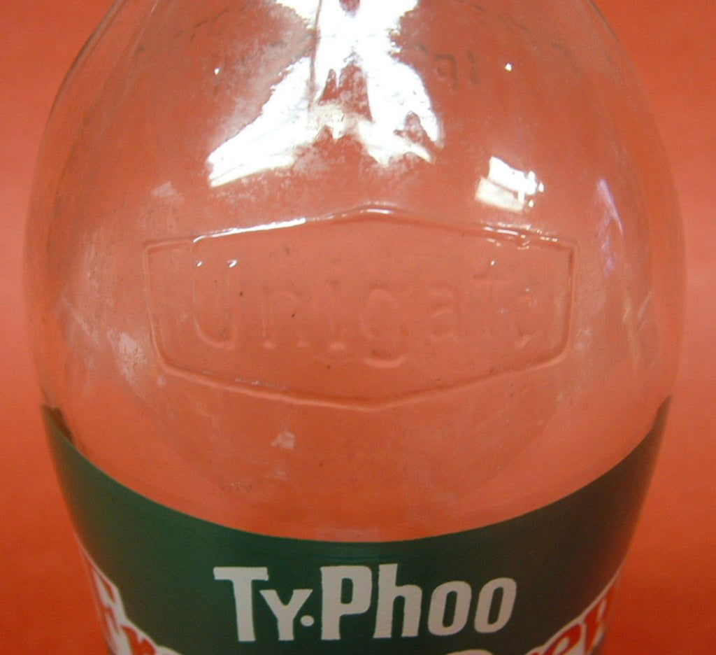 Typhoo Unigate Advertising Glass Milk Bottle 