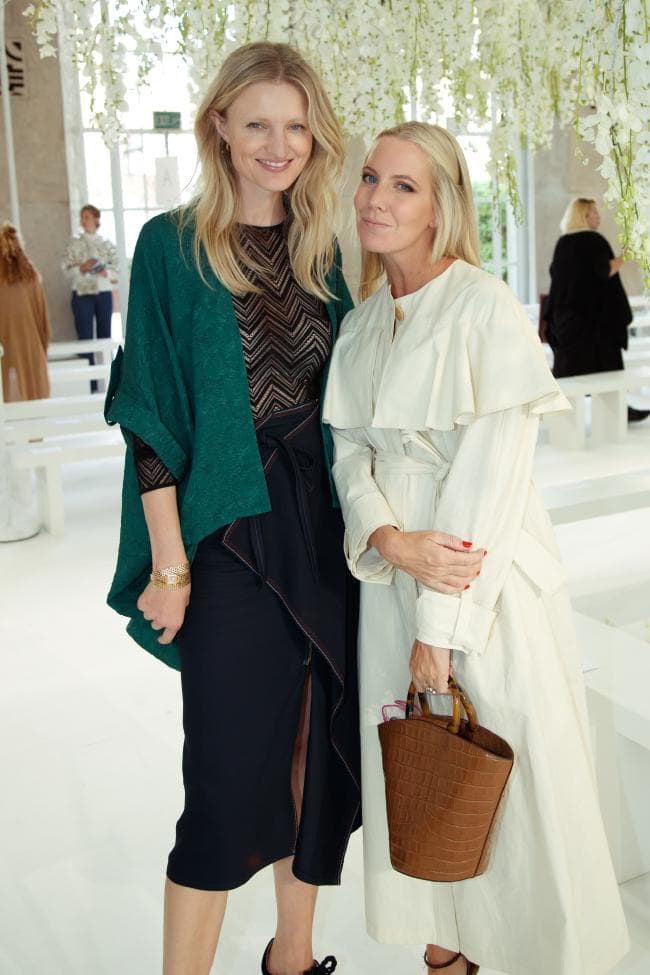 Candice Lake and Alice Naylor-Leyland at the Delpozo ready-to-wear spring/summer 2019 show