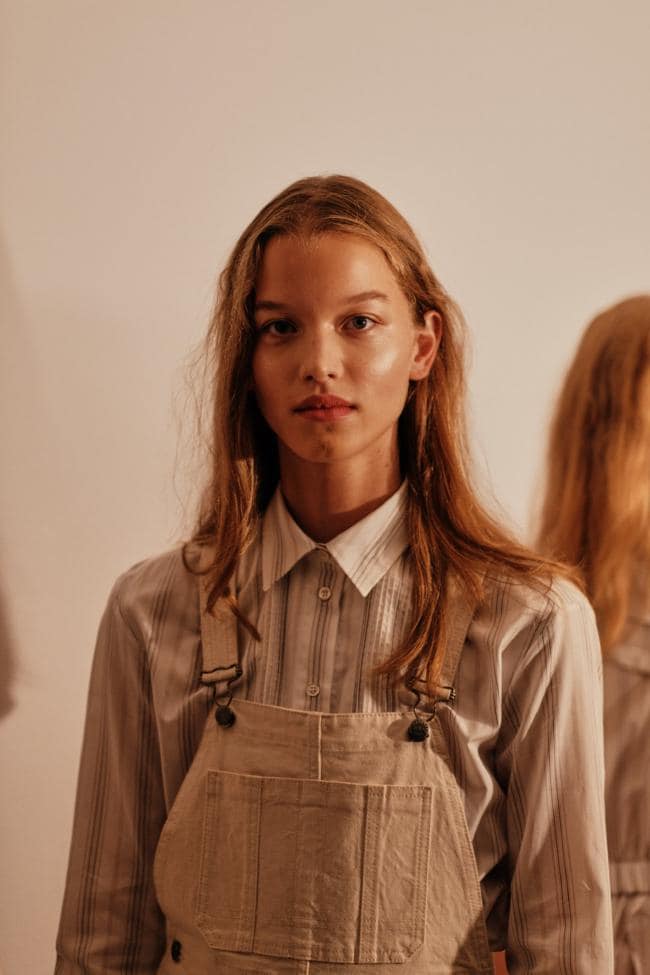 Backstage at Alexachung. Image credit: Jamie Stoker