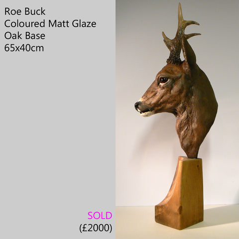 roe deer buck sculpture