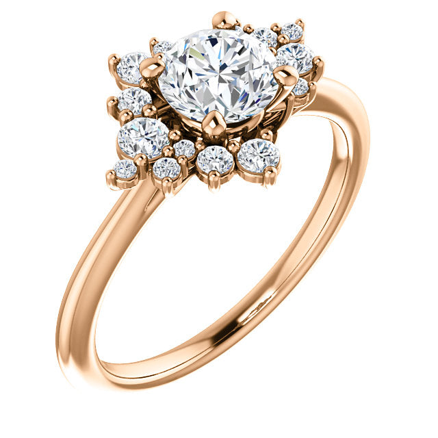 Gwen Moissanite Engagement Ring