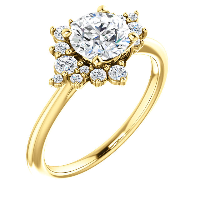 Gwen Moissanite Engagement Ring