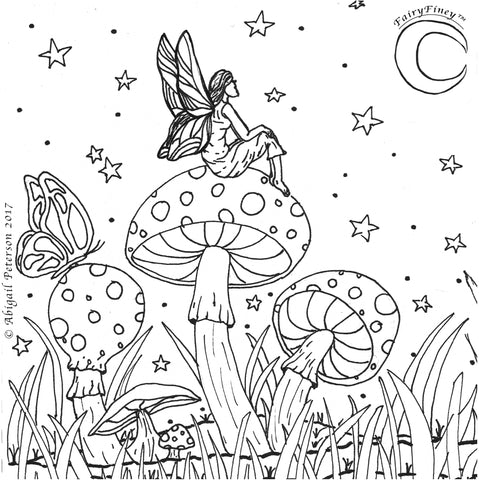 Fairy coloring sheet