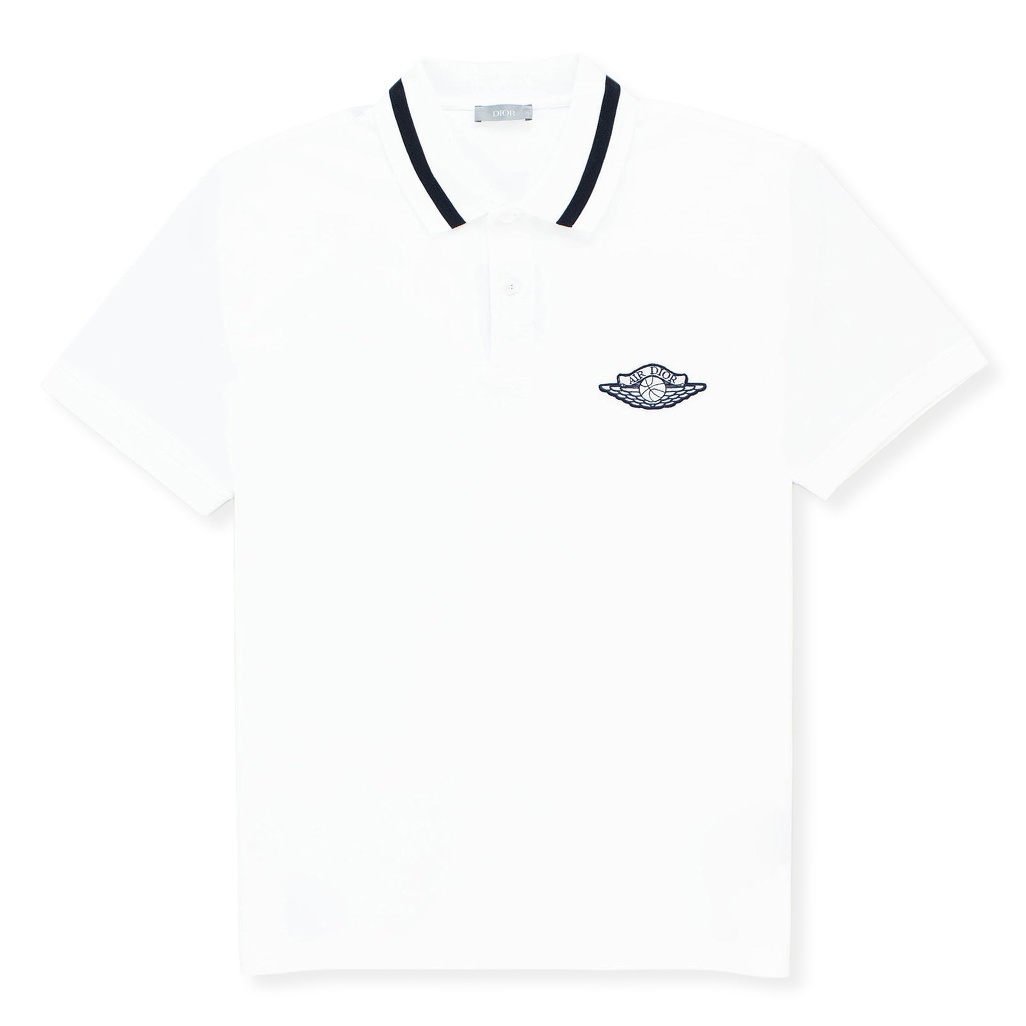Dior x Jordan Logo Polo Shirt White 