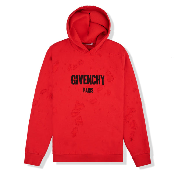 Paris Distressed Logo Red | Givenchy gradient blazer | Crepslocker