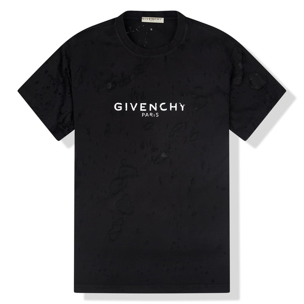 Givenchy Paris Logo Black T Shirt | Crepslocker Givenchy Biker Jackets for Men