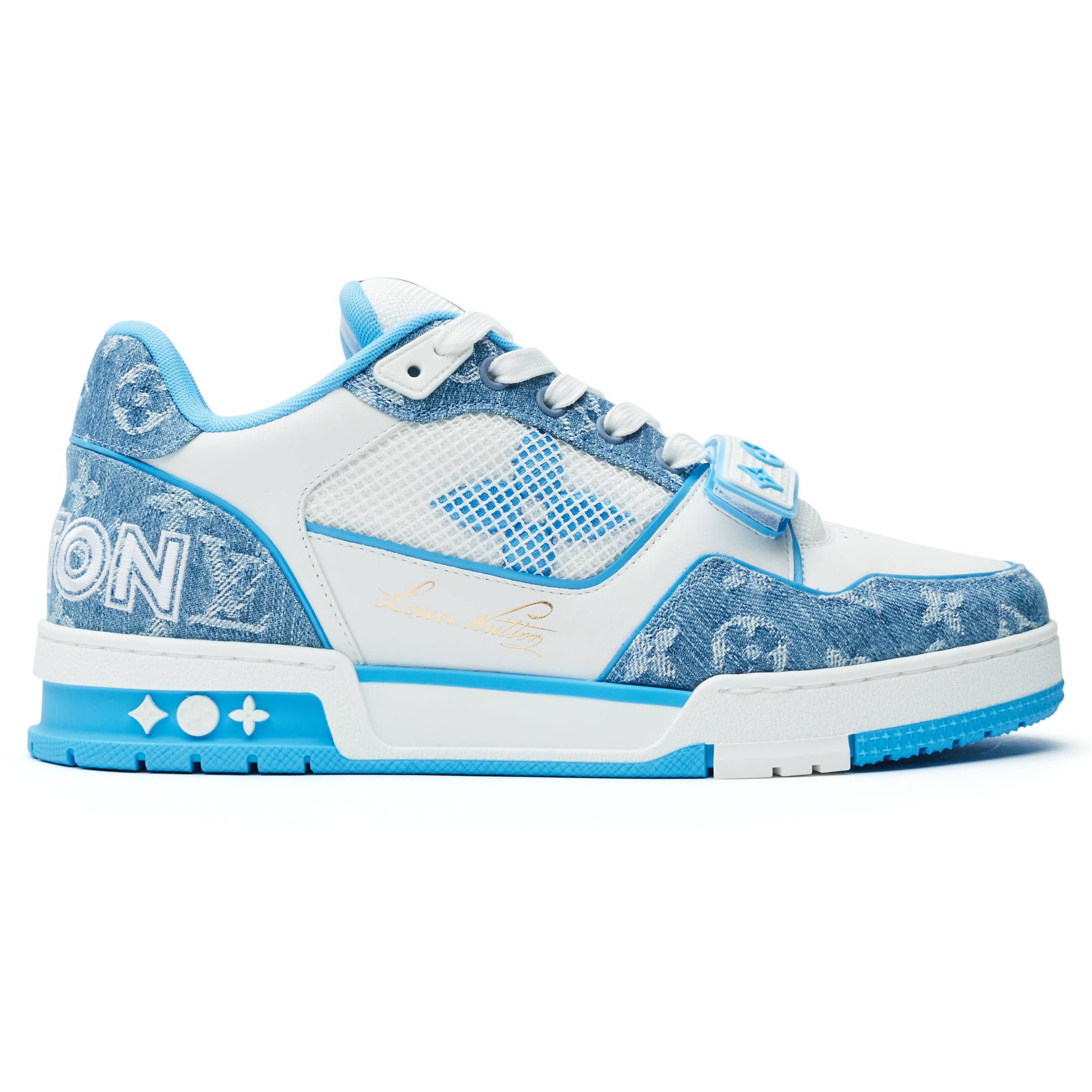 Louis Vuitton LV Trainer Crystals Blue Black Release Date Info