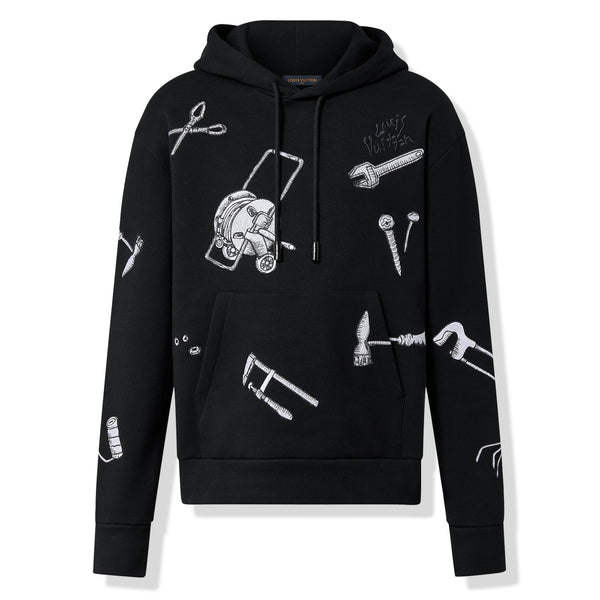 Louis Vuitton - Signature Hoodie with Embroidery - Black - Men - Size: XS - Luxury