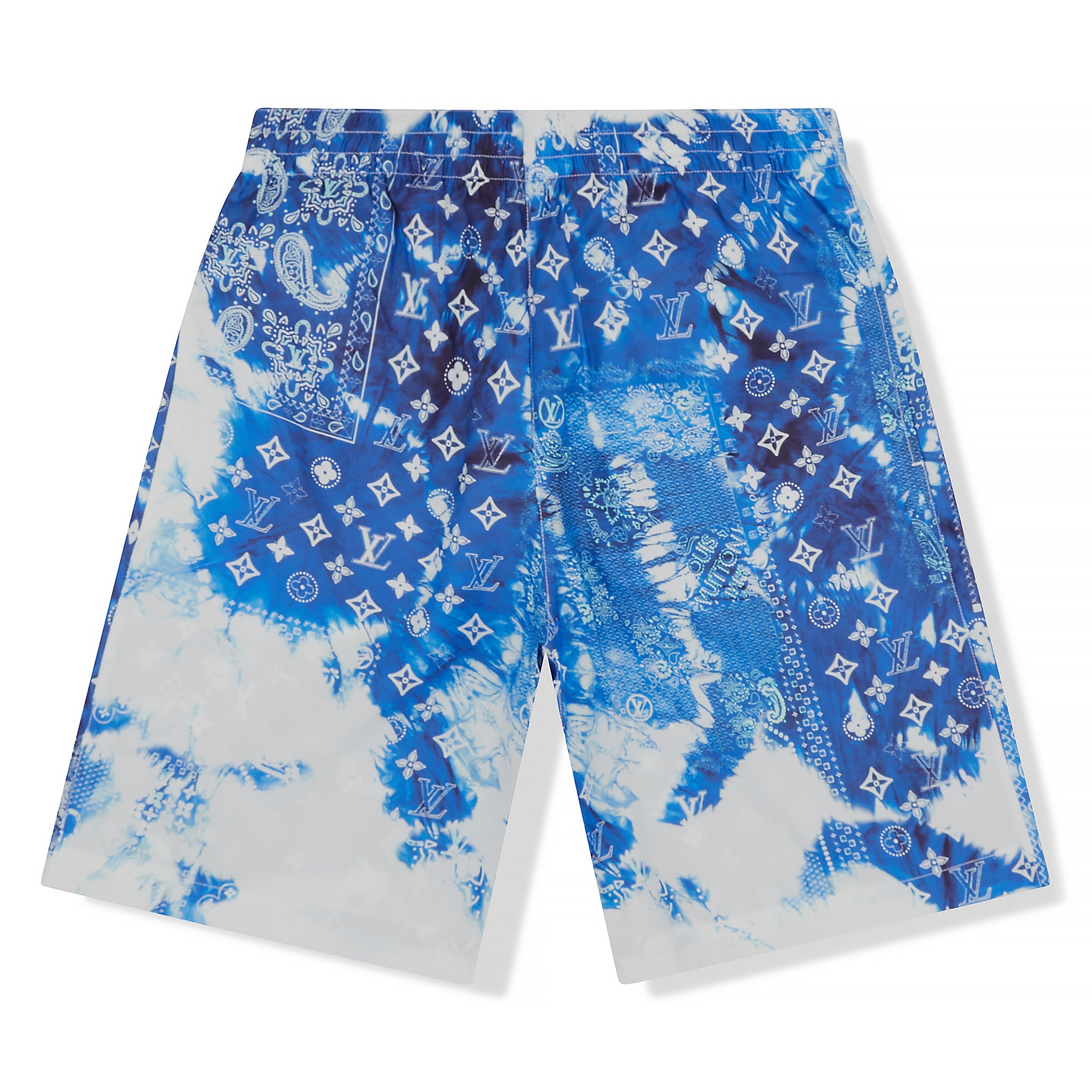 Louis Vuitton Blue & Multicolor-monogram Swim Shorts UK M