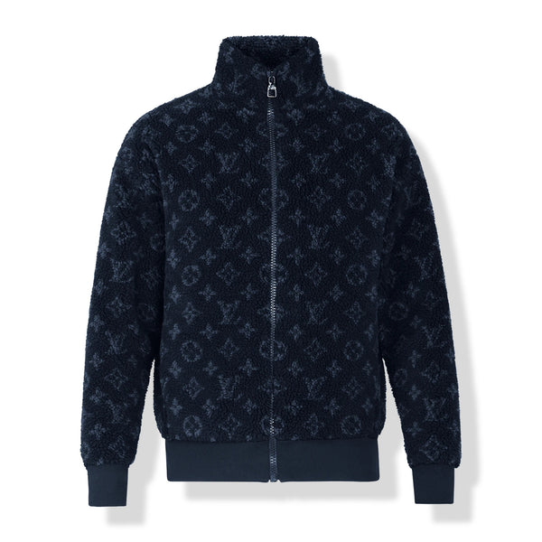 Louis Vuitton Bleached Denim Zipper Jacket White. Size 36
