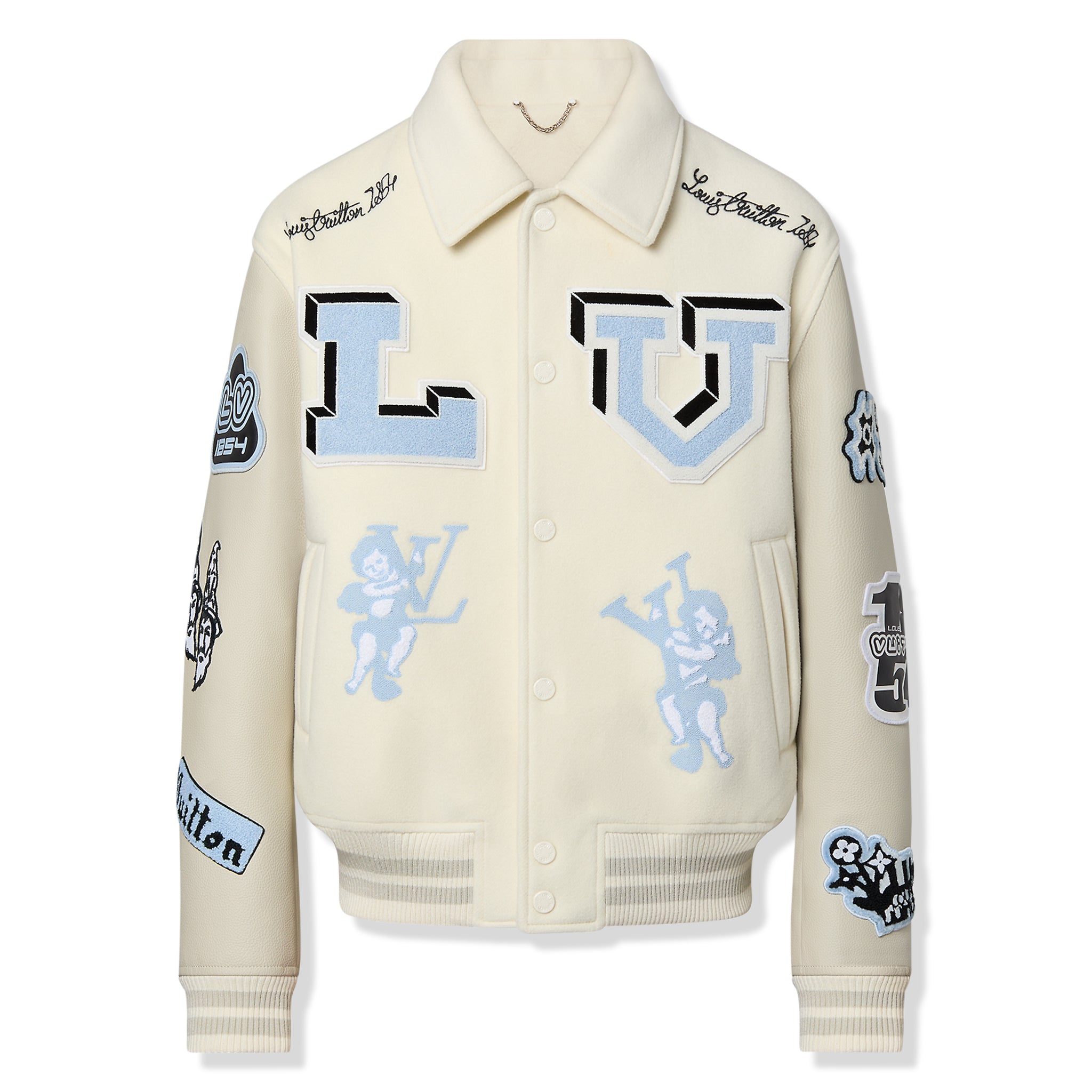 Cashgora LV Varsity Jacket - Luxury Blue