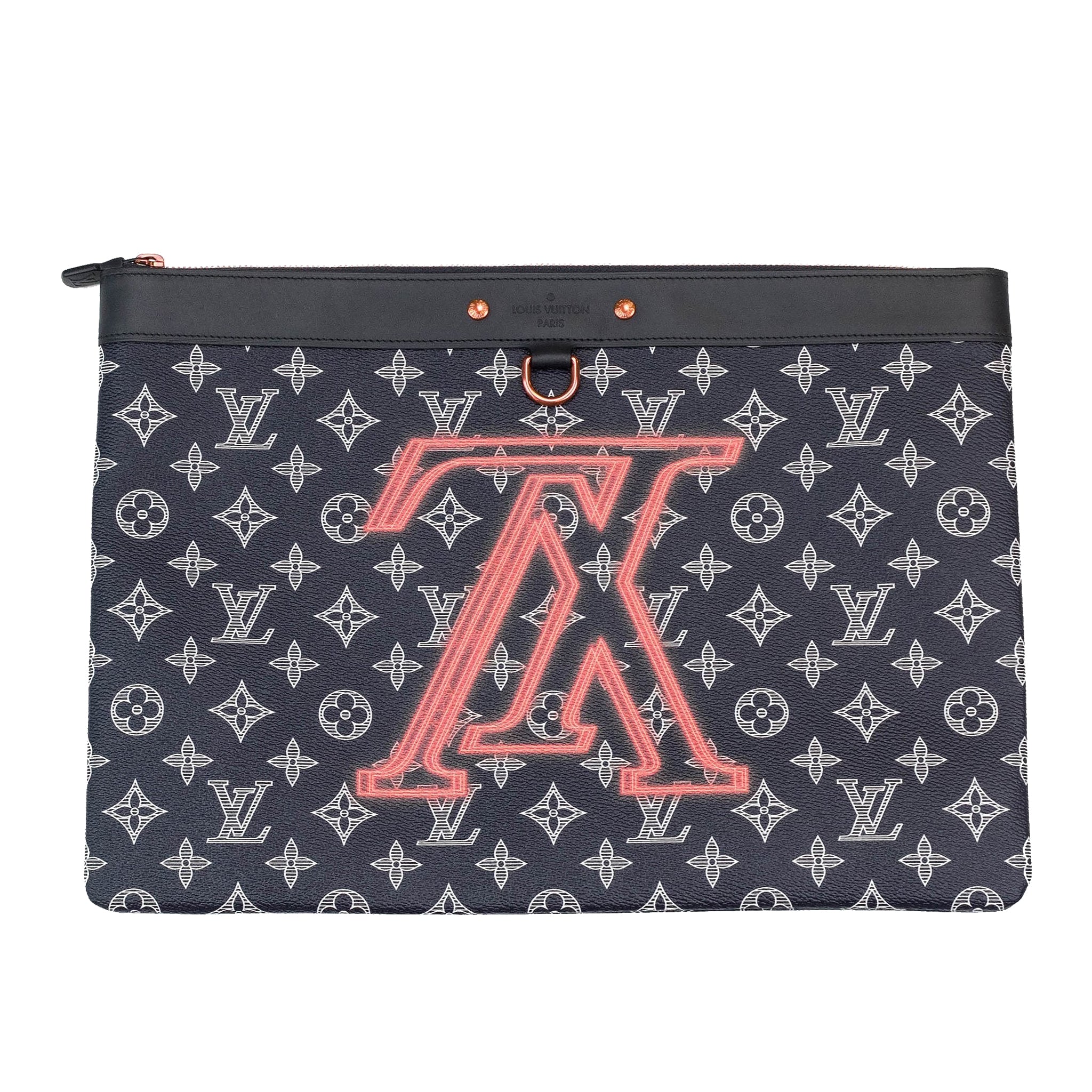 Louis Vuitton Men's Large Virgil Abloh Black Upsidedown Label