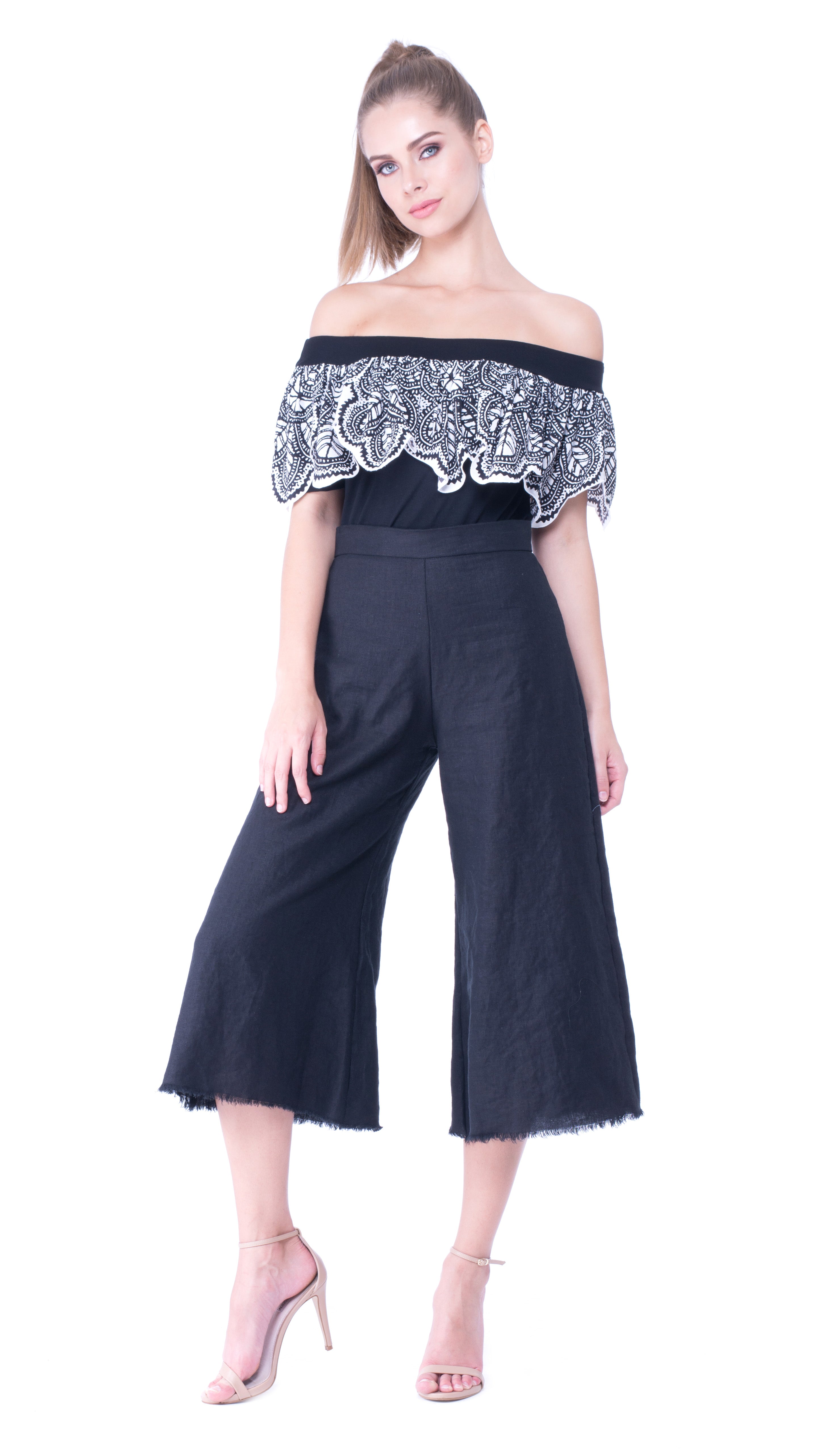 Patricia Off-Shoulder Banded Top