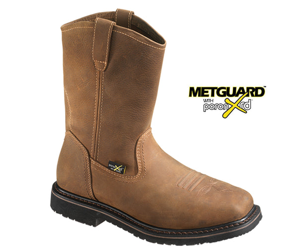 square toe met guard boots