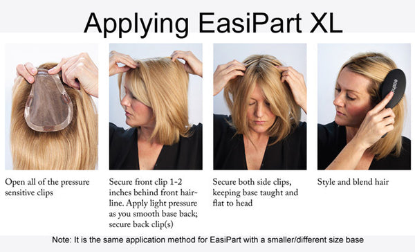EasiPart 12" HH (Renau Colors) | 100% Remy Human Hairpiece (Monofilament Base)