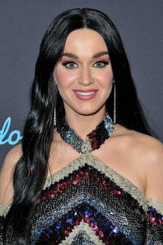 Katy Perry Long Black Synthetic Wig