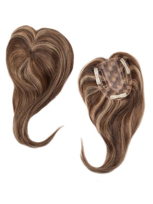 Add On Center Topper | Heat Friendly/Human Hair Blend Piece (Monofilament Base)