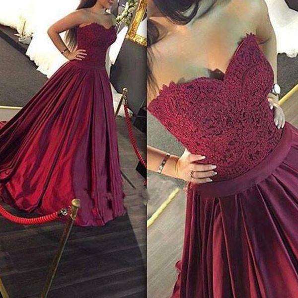 burgundy prom dresses 2019