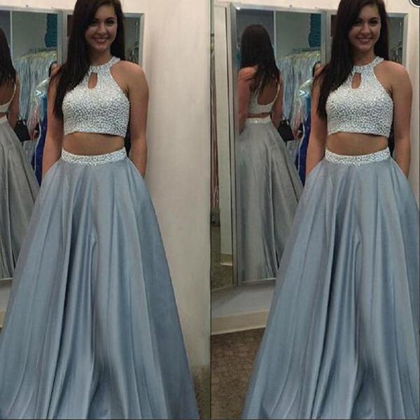 prom dresses 2 piece 2019