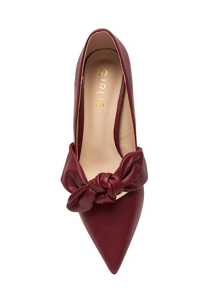 burgundy red heels